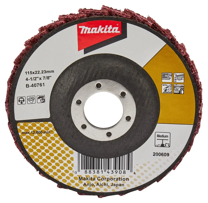 Makita LAMELLEN CONDITIONERINGSCHIJF 115 MM MEDIUM