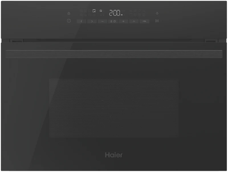 Haier 500 Series 60cm Built in Companion, 11 Function, Microwave + Convection, Black