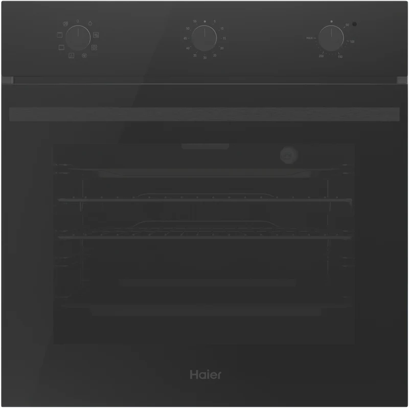 Haier 300 Series 60cm Electric Oven, 7 Function, Air Fry, Black