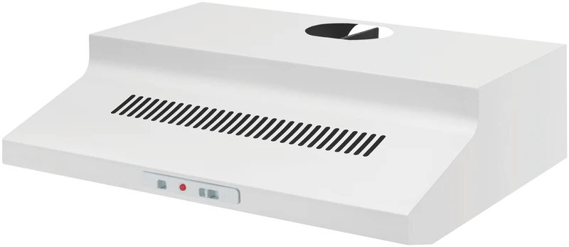 Chef 60cm Fixed Rangehood, White