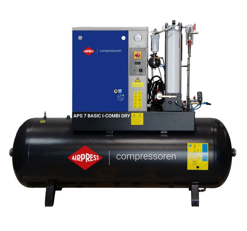 Airpress Schroefcompressor APS 7 Basic i-Combi Dry 10 bar 7.5 pk/5.5 kW - 362958l