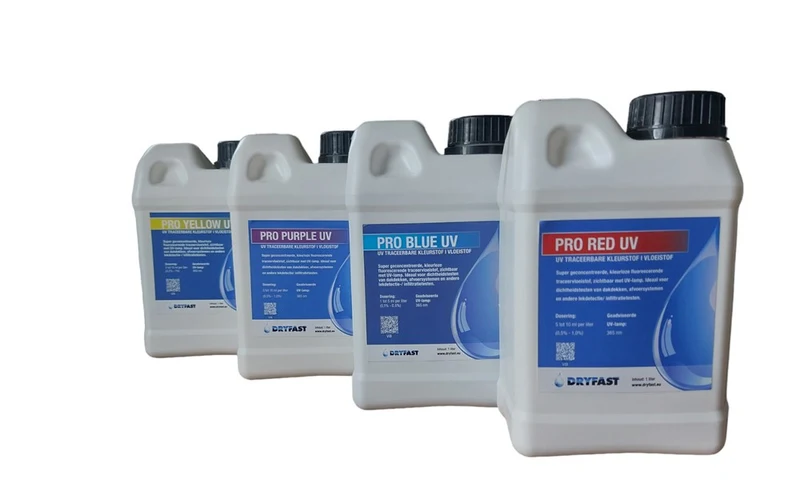 DRYFAST UV KLEURSTOF VLOEIBAAR - ROOD 1L - UV-PRORED
