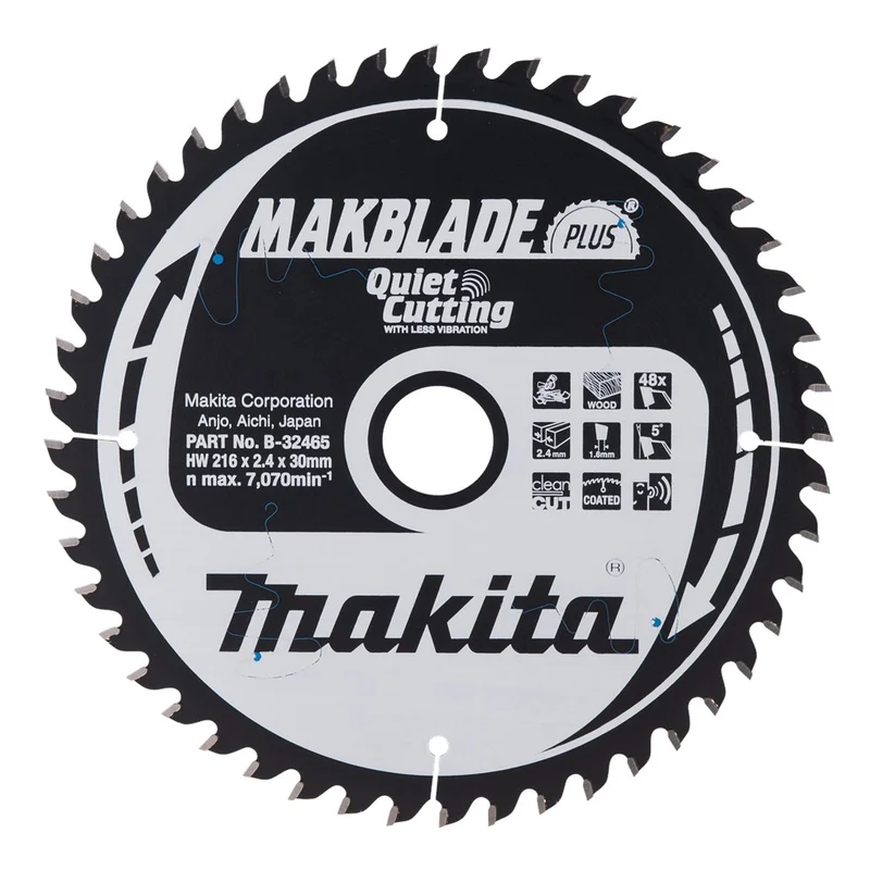 Makita ZAAGBLAD Q+C 216X30X2,4 48T 5G