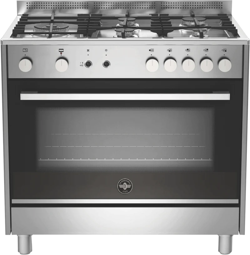 La Germania Futura 90cm Gas Upright Cooker Stainless Steel