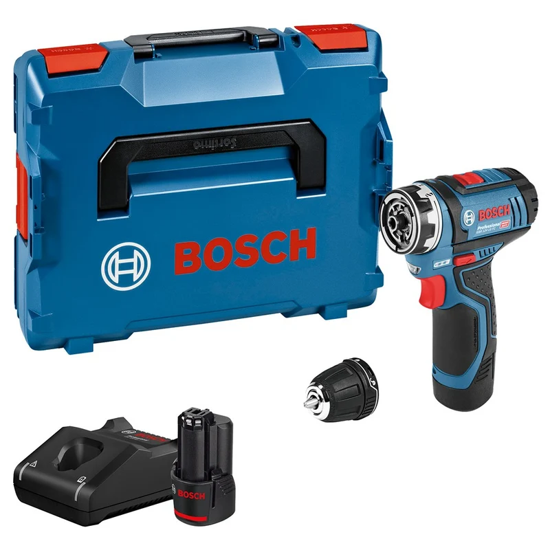 BOSCH GSR 12V-15 FC ACCU SCHROEFBOORMACHINE 2X 2,0 AH, GAL 12V-40, GFA 12-B