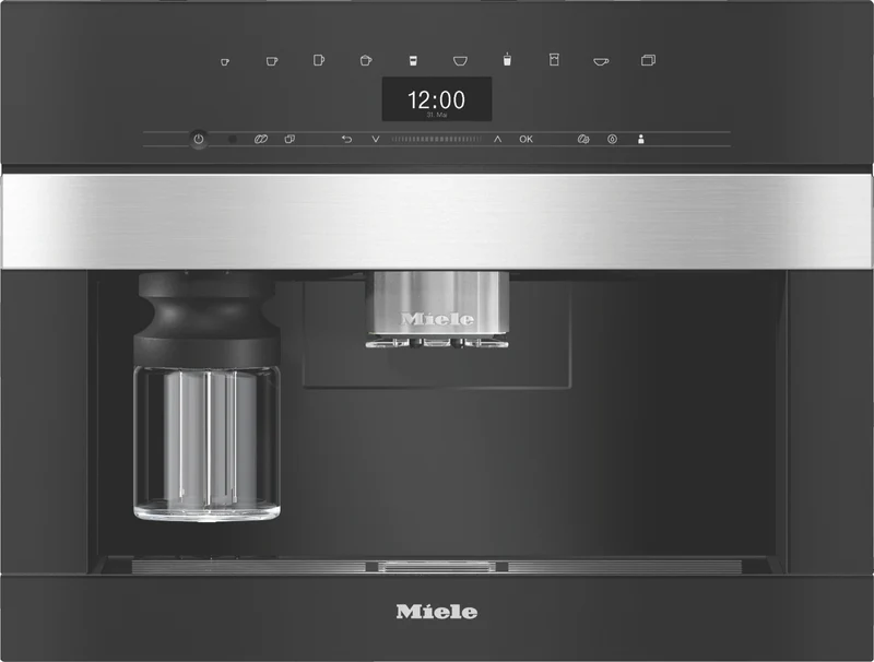Miele 45cm Built-In Coffee Machine with 2 Bean Containers CleanSteel
