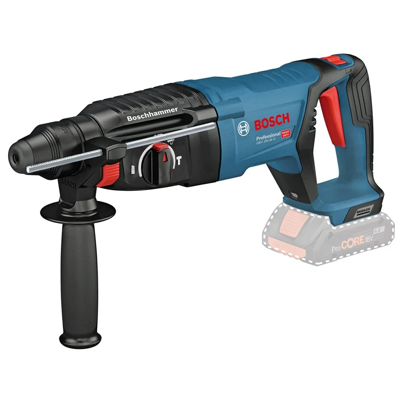BOSCH GBH 18V-26 D ACCU BOORHAMER C&G, DIEPTEAANSLAG 210 MM, EXTRA HANDGRE