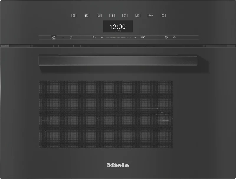 Miele 45cm Steam Oven with Sous Vide Function and Automatic Cooking Programmes Obsidian Black