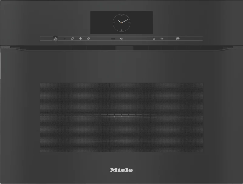 Miele 45cm Handleless 3in1 Speed Oven and Microwave Combination with Crisp Function Obsidian Black