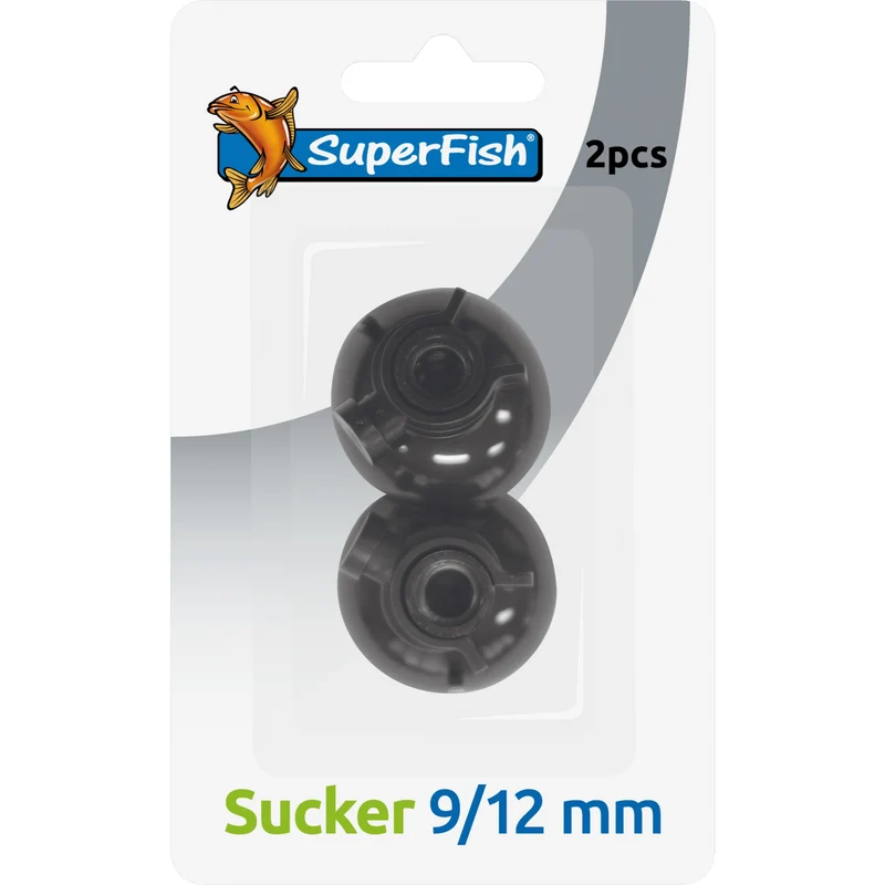 Superfish zuignappen 9/12 mm (2 stuks) - bevestiging voor aquariumslangen