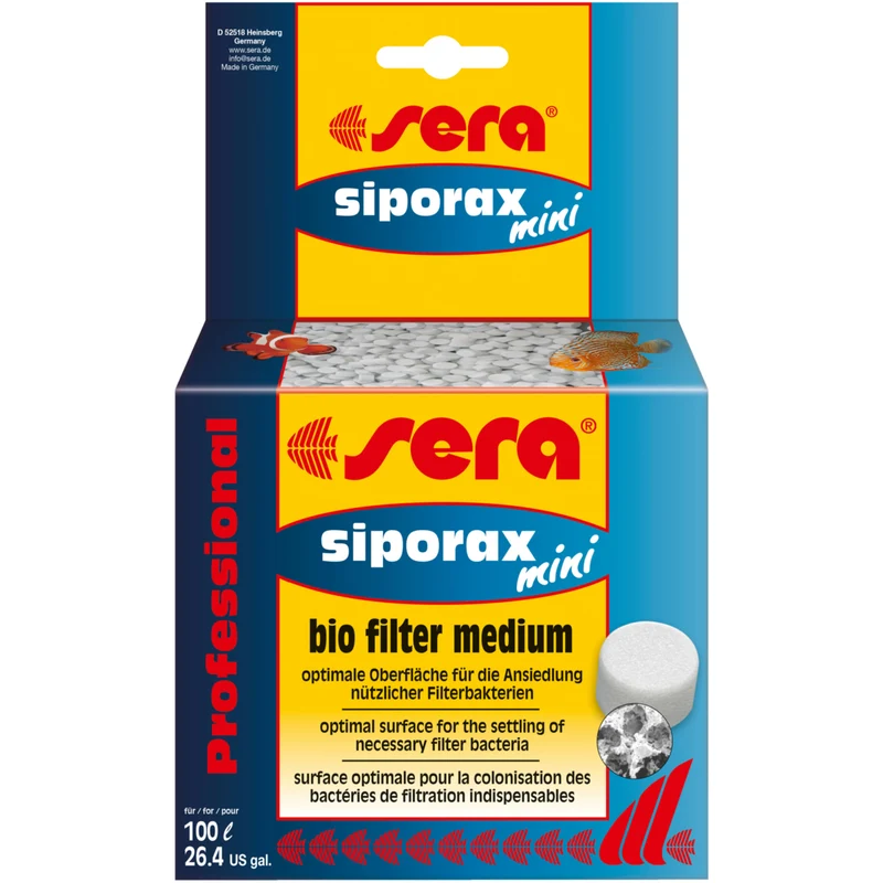 Sera Siporax Mini Professional 130 gr - biologisch filtermedium voor aquariumfilters