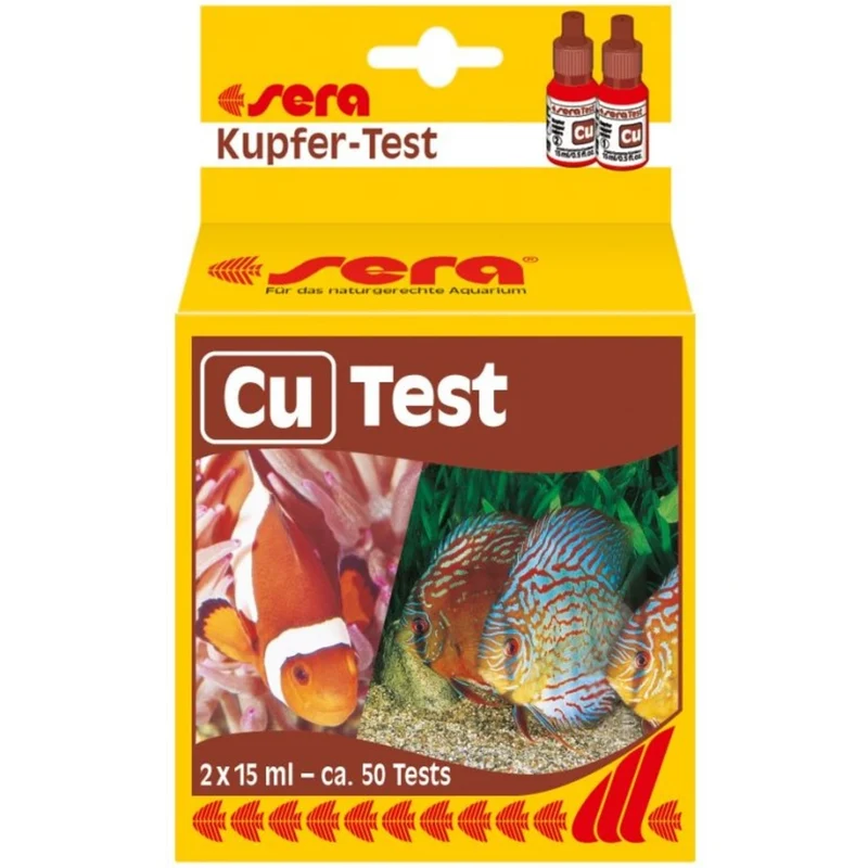 Sera koper-Test (Cu) - druppeltest voor kopergehalte in aquariumwater