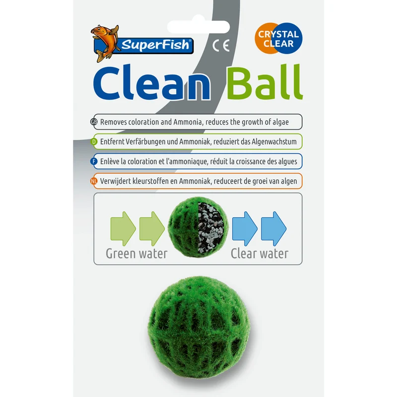 Superfish Clean Ball - filterbal met actief kool en zeoliet voor helder aquariumwater