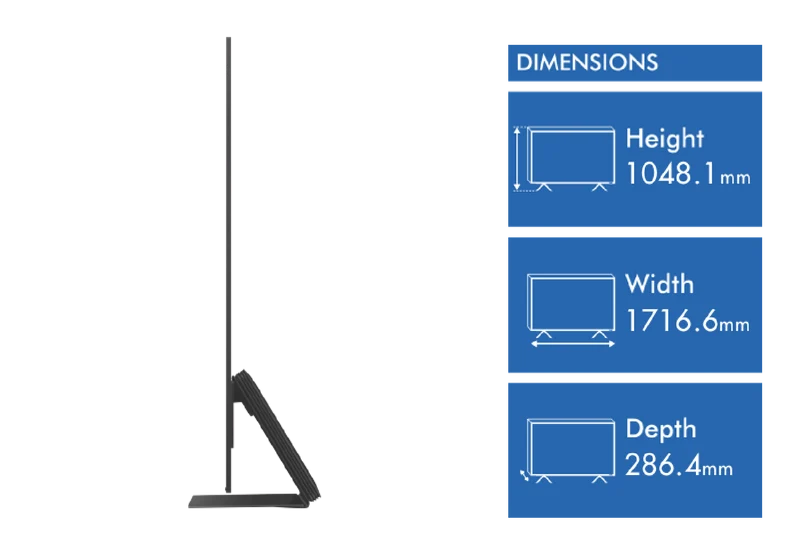 Samsung 77" S95D 4K OLED Smart TV 24