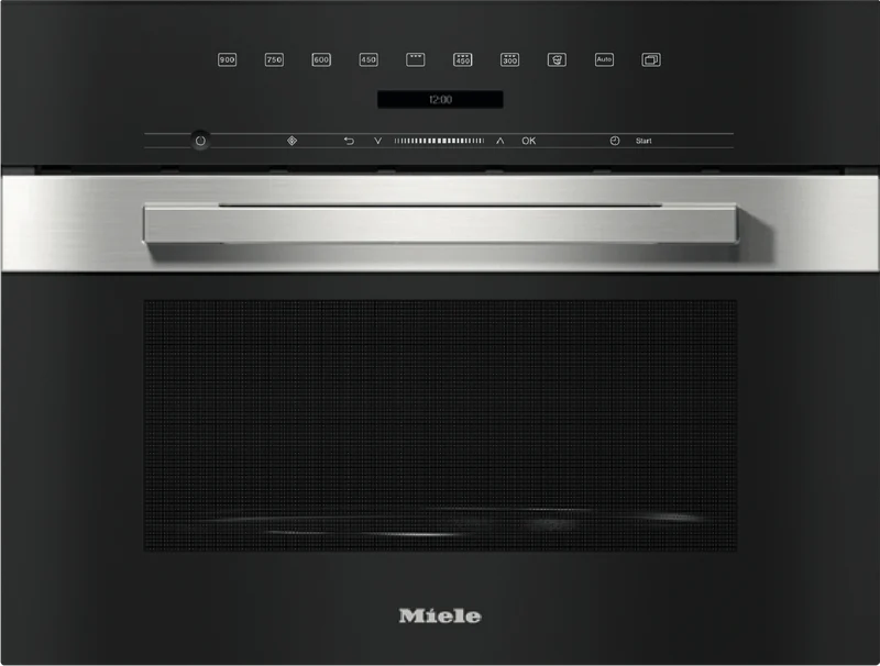 Miele 46L 900W Built-In Microwave with Grill and Keeping Warm Function CleanSteel
