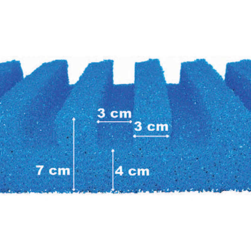 Europond T-Profiel Filterschuim 50 x 50 cm grof - filtermat met doorstroomkanalen