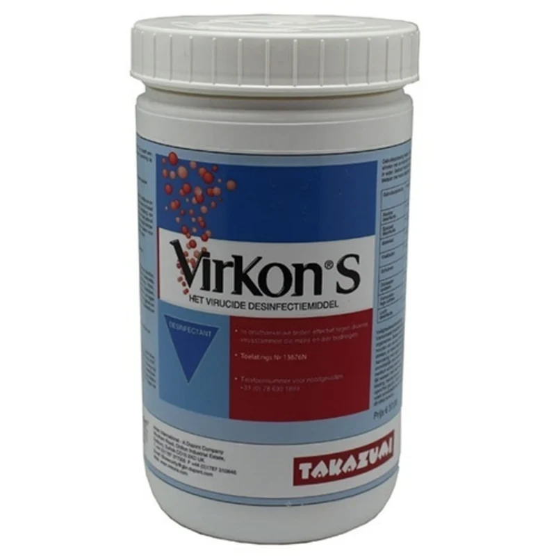 Takazumi Virkon S Desinfectie 500 gram - Professioneel desinfectiepoeder voor vijvergereedschap