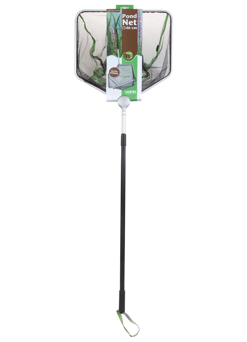 Velda Pond Net vierkant 46 cm - vijverschepnet met telescoopsteel tot 180 cm