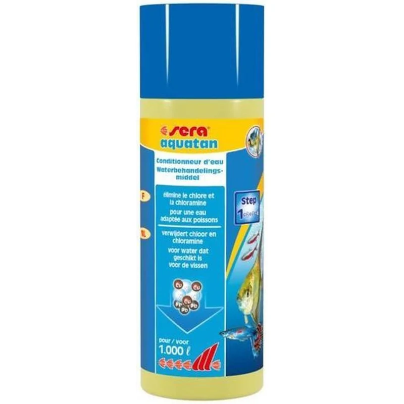 Sera Aquatan 250 ml - chloorontgifter voor veilig aquariumwater
