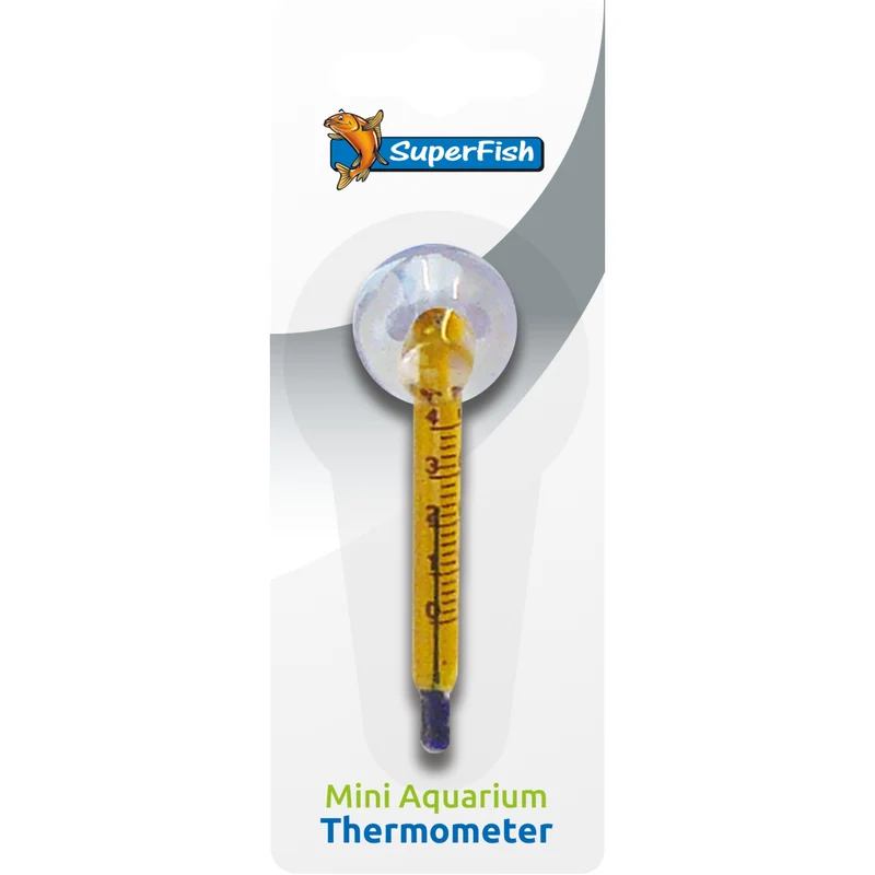 Superfish Aquarium Thermometer 6 cm - compacte glasthermometer met zuignap