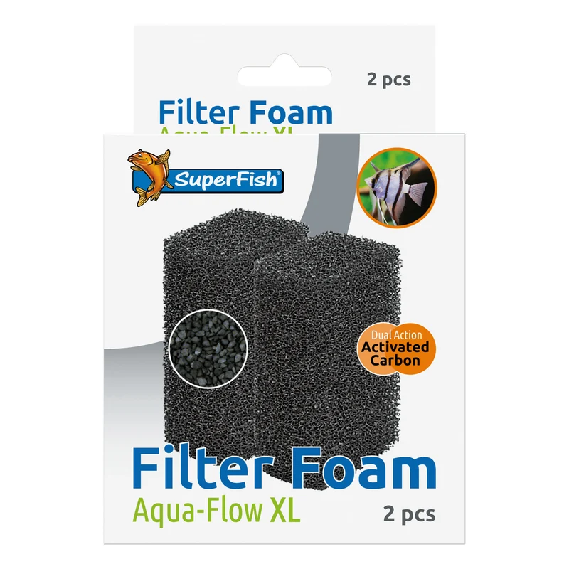 Superfish Aquaflow XL spons 2 stuks - vervangspons voor Aquaflow XL binnenfilter