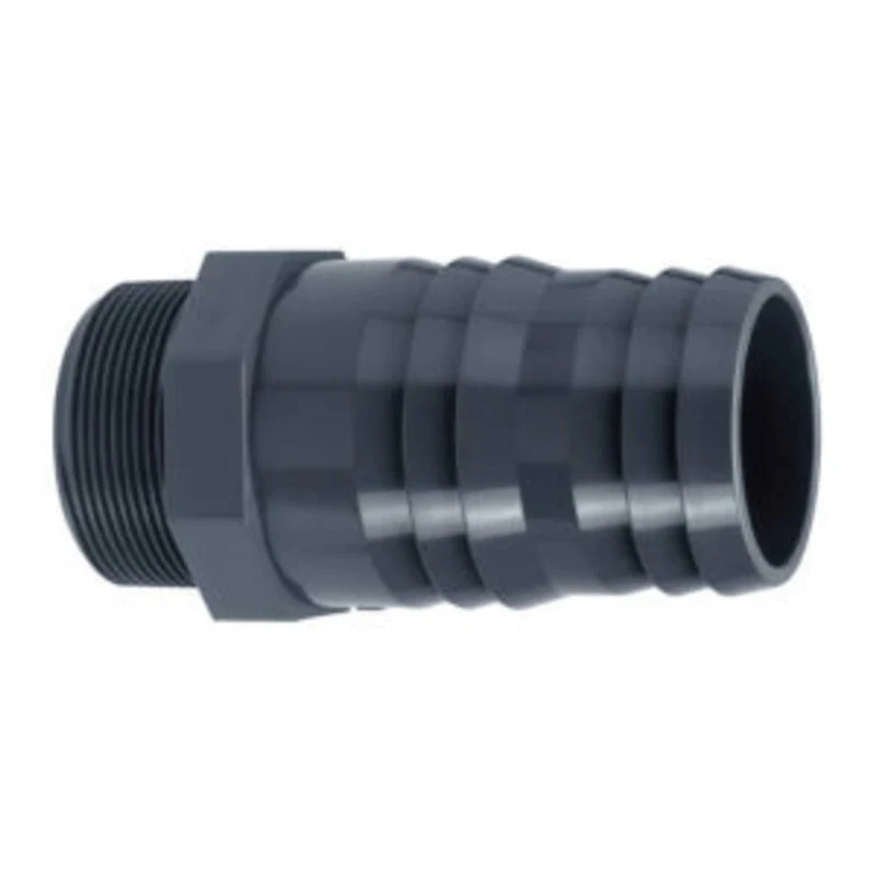 VDL PVC Slangtule met buitendraad 63 mm x 2" - slangaansluiting met schroefdraad
