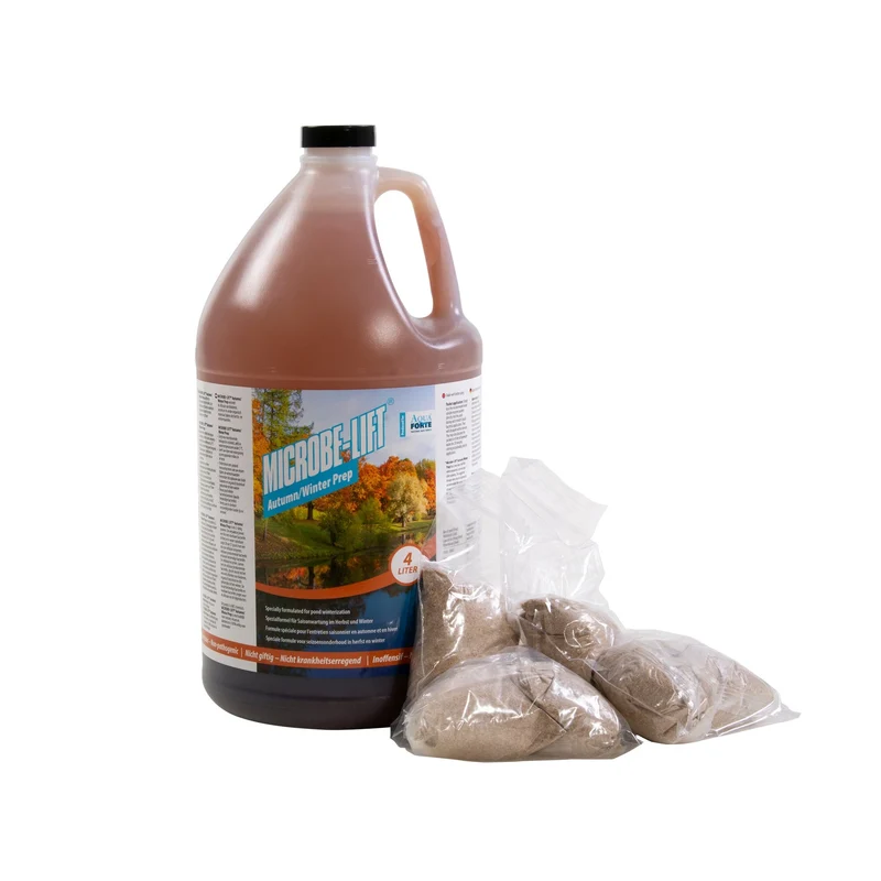 Microbe-Lift Autumn/Winter Prep 4 liter + 8 zakjes - Winteronderhoud vijver