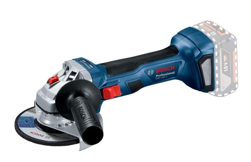 BOSCH GWS 18V-7 ACCU HAAKSE SLIJPMACHINEC&G BVK 2X 4,0 AH, LADER GAL 18V-40