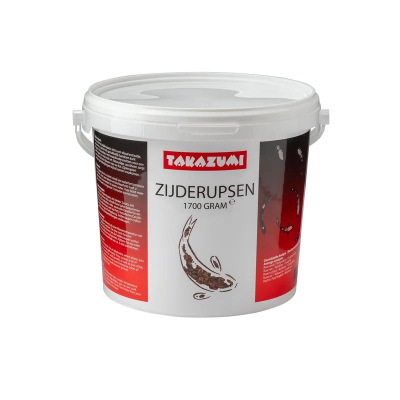 Takazumi Zijderupsen 300 g / 1,1 liter - eiwitrijke snack voor koi