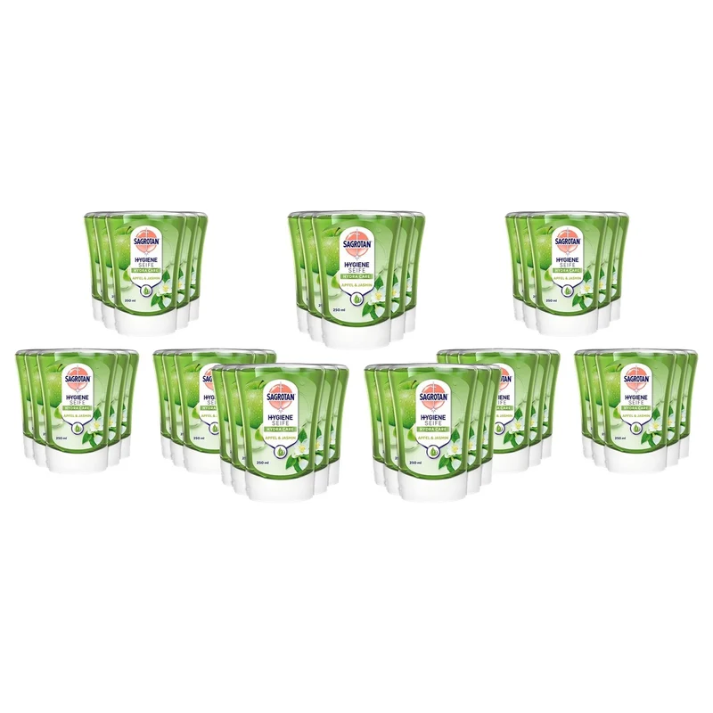 Sagrotan No-Touch handzeepnavulling appel en jasmijn 15 x 250 ml - 3-pack