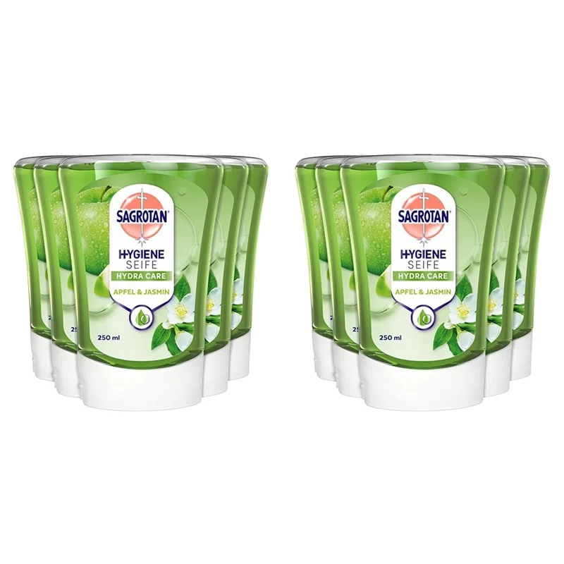 Sagrotan No-Touch navulzeep appel en jasmijn 2 x 5 x 250 ml