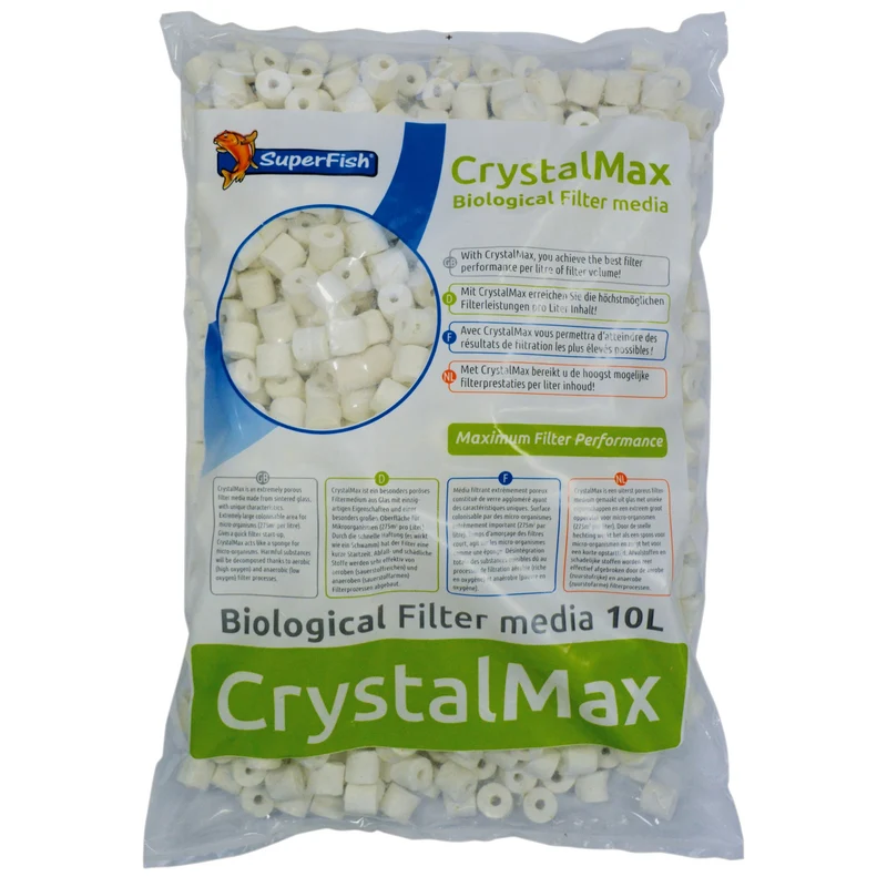 Superfish Crystalmax 10 liter - Biologisch filtermedium van gesinterd glas