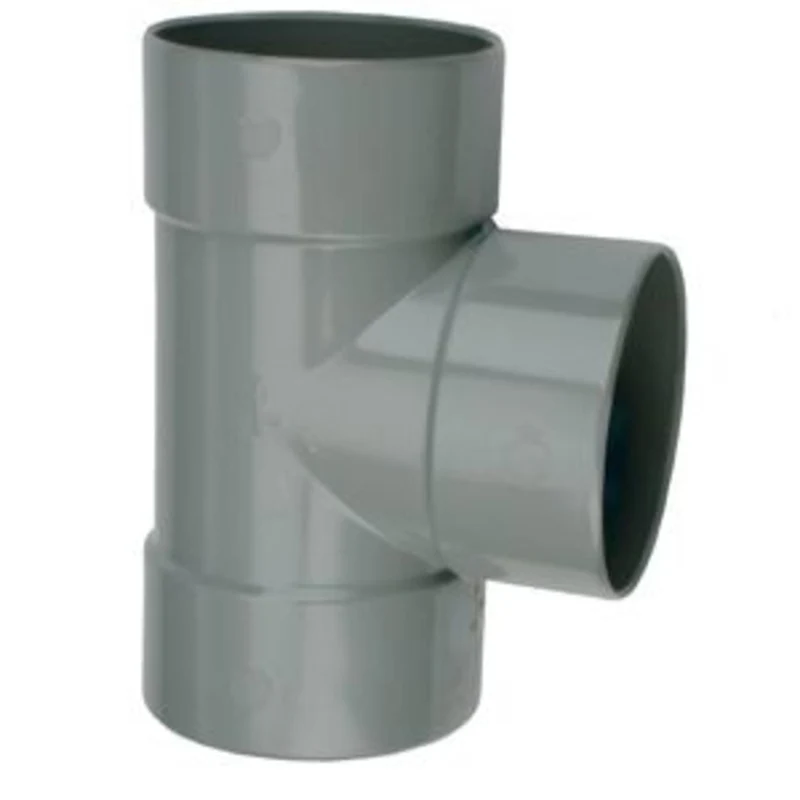 Wavin PVC T-stuk 88 graden 3x mof 50 mm - haakse aftakking voor vijverleidingen