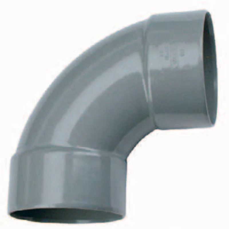 Wavin PVC Bocht 88 graden 50 mm - haakse mof-mof verbinding voor vijverleidingen