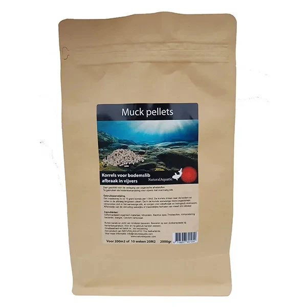 Natural Aquatic Muck Pellets 2 kg - slibafbreker voor vijvers tot 200 m2