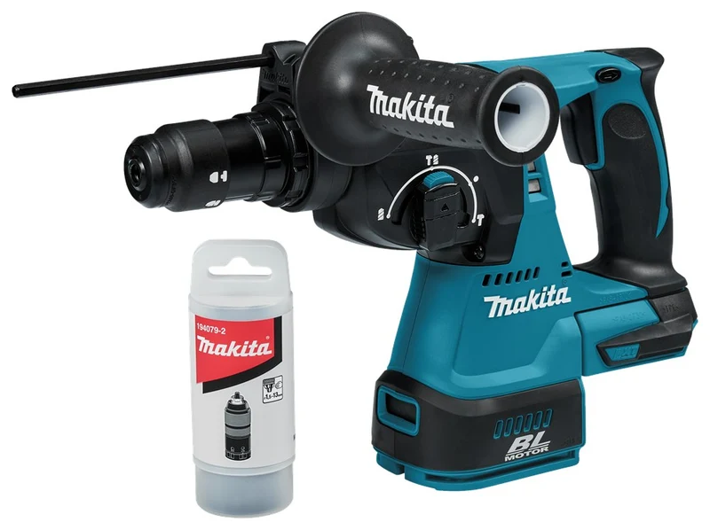 Makita DHR243Z 18V combihamer met twee verwisselbare boorkoppen