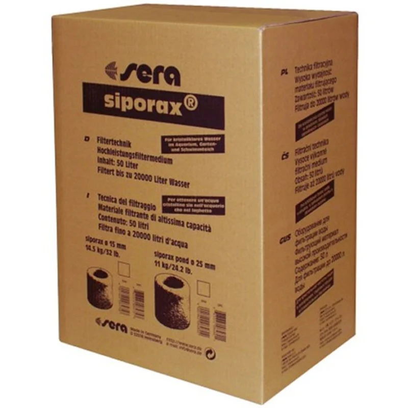 Sera Siporax Pond Professional 25 mm (50 liter, 11 kg) - Biologisch filtermedium