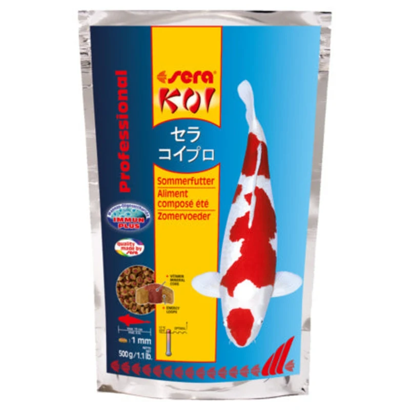 Sera Koi Professional Summer 500 gr - zomervoer voor koi bij hoge watertemperaturen