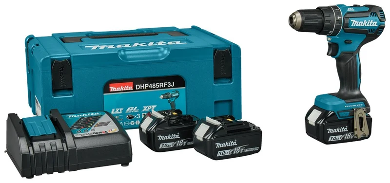 MAKITA DHP485RF3J KLOPBOORSCHROEFMACHINE3,0 AH ACCU (3 ST)