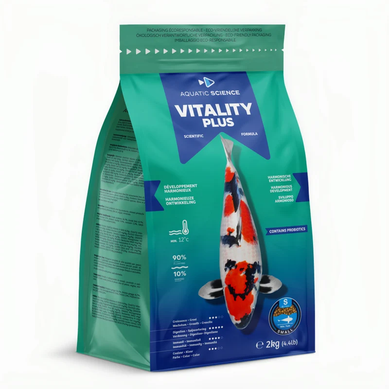 Aquatic Science Vitality Plus Small 2 kg - immuunversterkend voer voor jonge koi