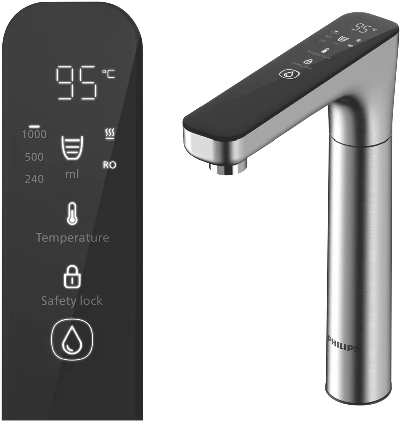 Philips RO Tap Water Station with Aquaporin Inside, Ambient and Hot, Nickel