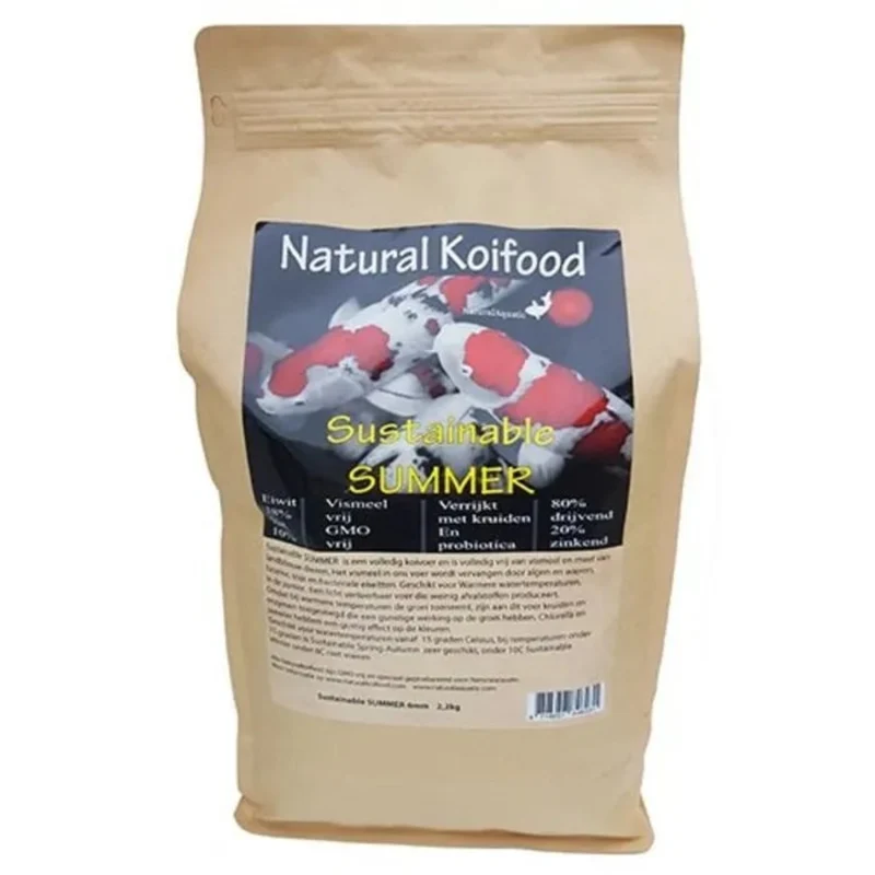 Natural Aquatic Sustainable Summer 6 mm 4,4 kg - zomervoer voor koi en vijvervissen