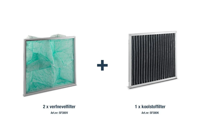 Dryfast SF300P3 Premium Filterset 2x Verfnevel + 1x Koolstof