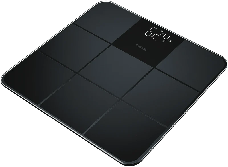 Beurer Digital Glass Scale - Matt/Gloss Black