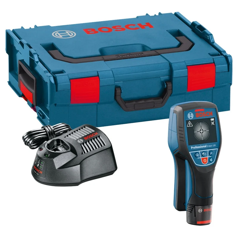 BOSCH D-TECT 120 DETECTOR - IN L-BOXX 1X ACCU 12V 2,0 AH, LADER AL 1130 CV EN