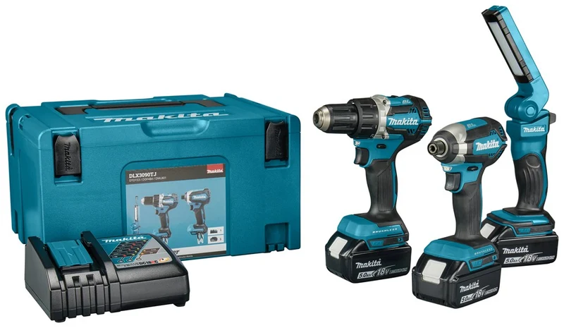 Makita DLX3090TJ LXT 18V Combiset Boren en Slagschroeven met Lamp