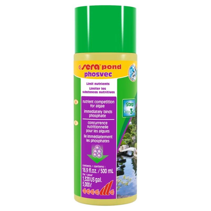 Sera Pond Phosvec 500 ml - Fosfaatbinder tegen algengroei
