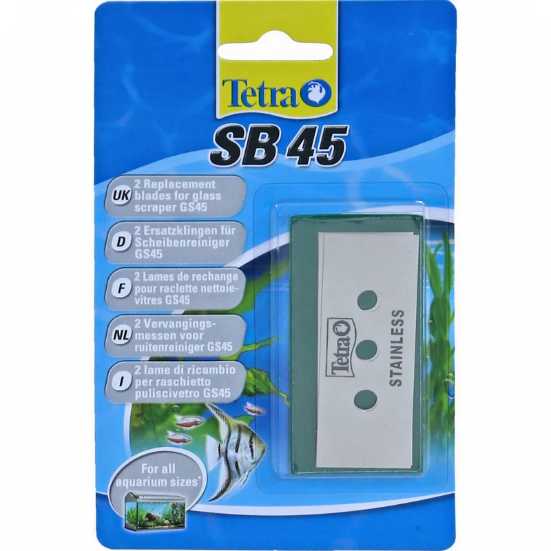 Tetra SB45 Vervangingsmesjes 2 stuks - RVS mesjes voor GS45 algenkrabber