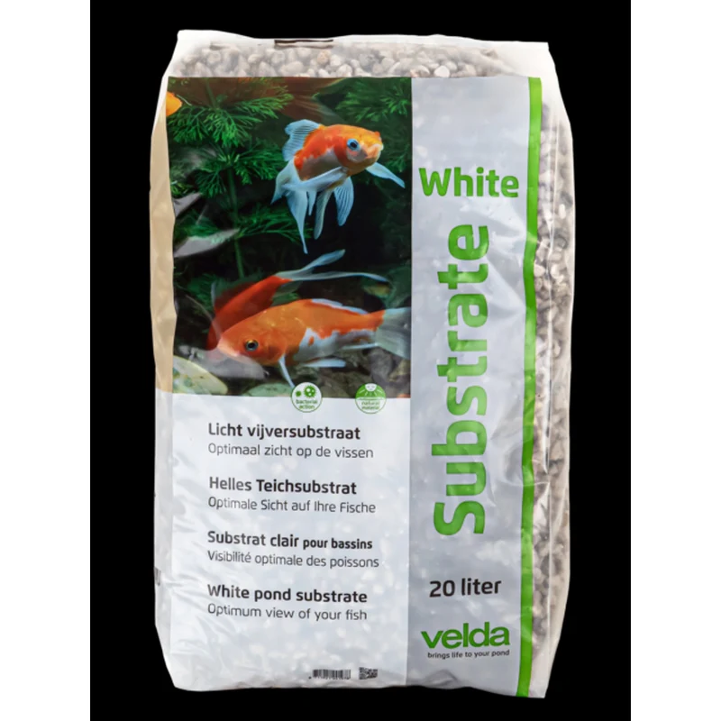 Velda Pond Substrate White 13 kg / 20 liter - biologische voedingsbodem voor vijverbodem