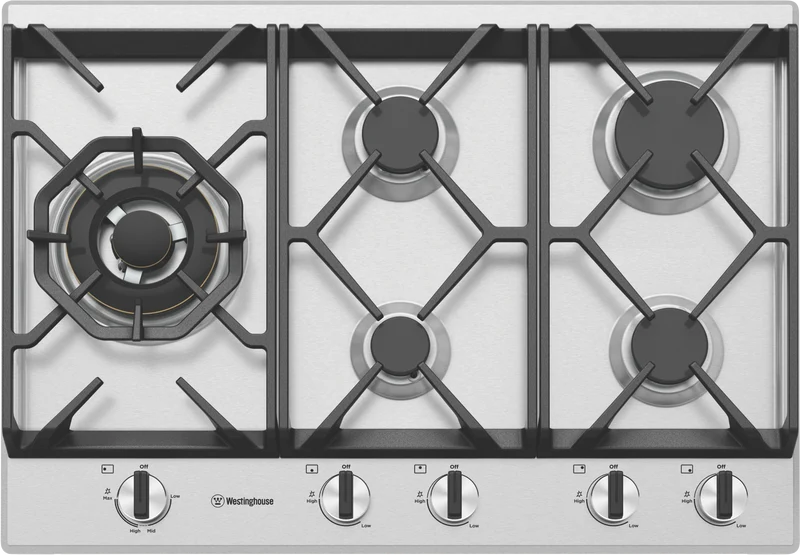 Westinghouse 75cm S/S Gas Cooktop